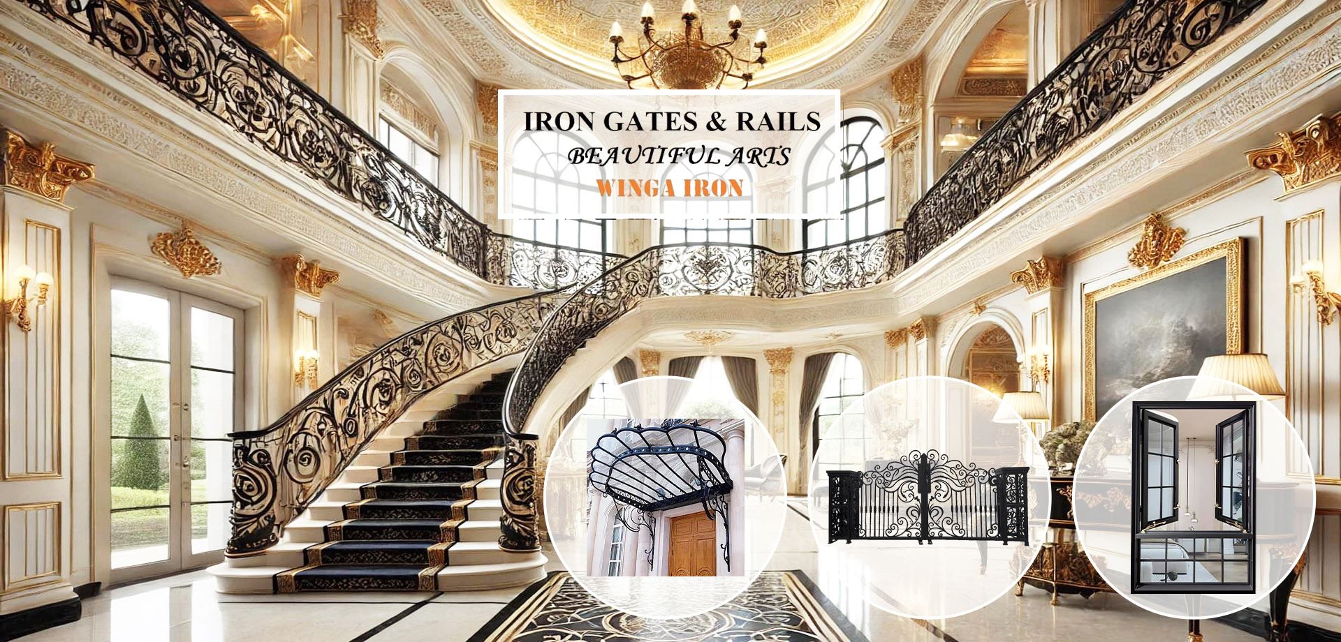 Wrought iron door Wrought iron door